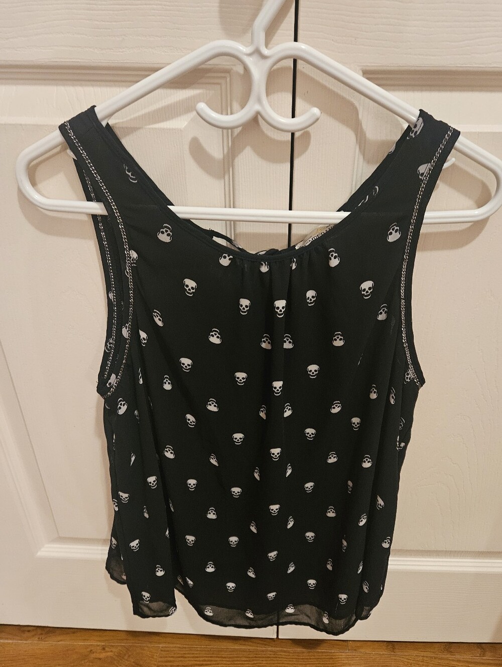 Vintage Y2K Skull Pattern Camisole Top